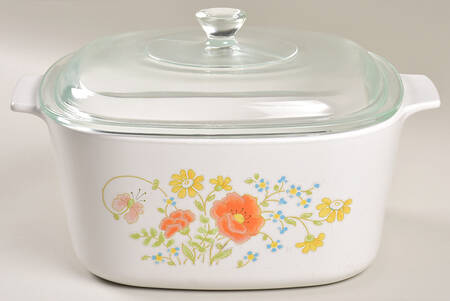 Wildflower (Corelle) 3 Quart Square Casserole with Lid