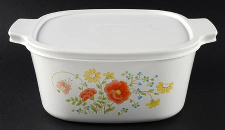 Wildflower (Corelle) 3 Quart Square Casserole with Lid