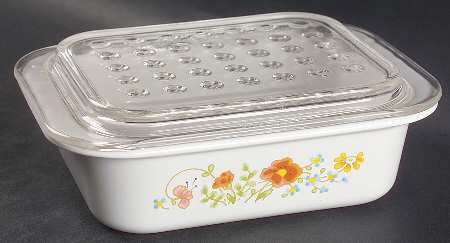 Wildflower (Corelle) 8" Fast Food Dish & Cover