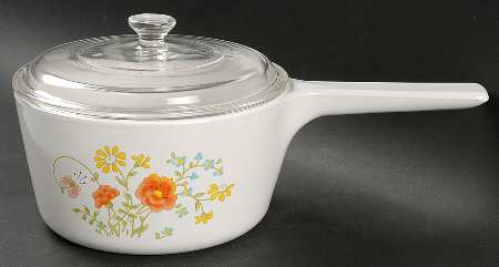 Wildflower (Corelle) Rangetopperr 1.5 Quart Saucepan with Glass Lid