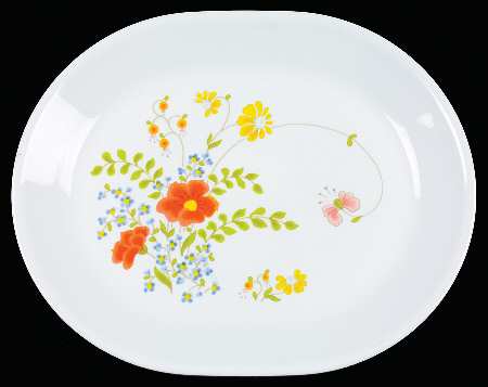 Wildflower (Corelle) 12" Oval Serving Platter