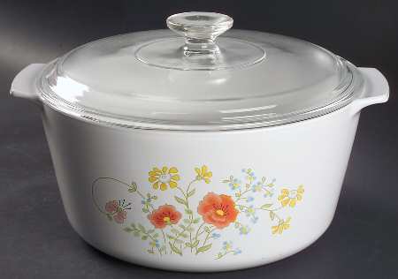 Wildflower (Corelle) 5 Qt Rangetopper Saucepot W/Glass Lid
