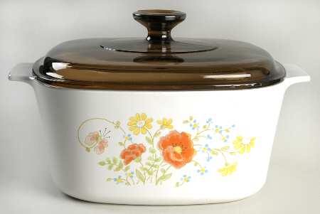 Wildflower (Corelle) 3 Quart Square Casserole with Lid