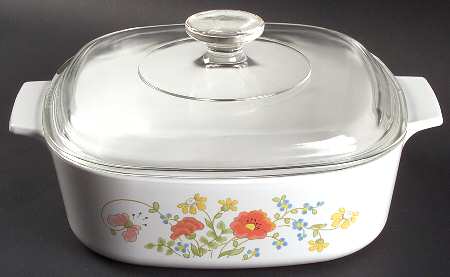 Wildflower (Corelle) 2 Quart Square Casserole with Lid