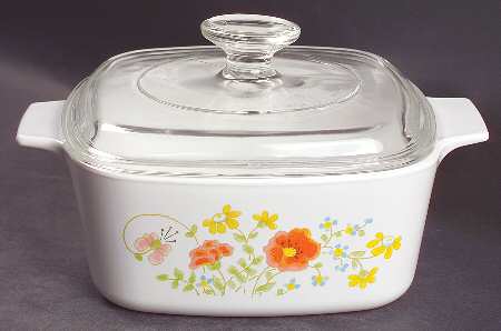 Wildflower (Corelle) 3 Quart Square Casserole with Lid
