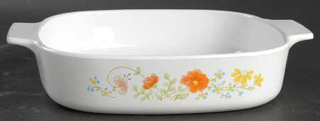 Wildflower (Corelle) 1.25 Quart Square Casserole No Lid