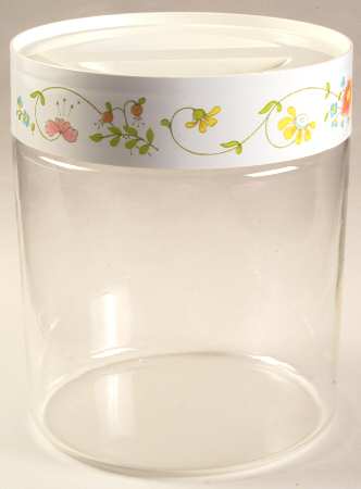 Wildflower (Corelle) 7" Glassware Storage Jar & Lid