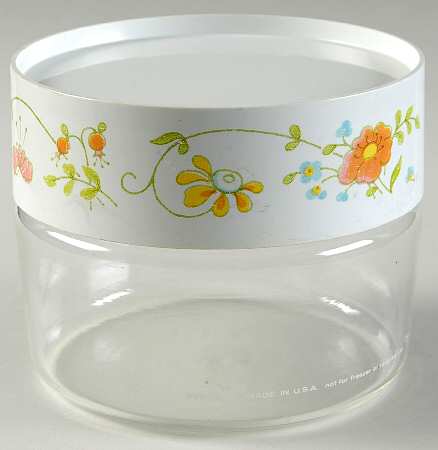 Wildflower (Corelle) Small Glassware Canister
