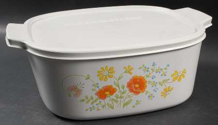 Wildflower (Corelle) 5 Quart Square Casserole with Lid