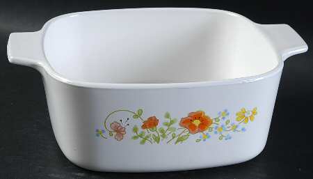 Wildflower (Corelle) 1.5 Quart Square Casserole No Lid