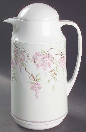 Wisteria (Corelle) Plastic Thermos/Carafe & Lid