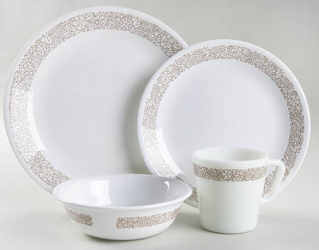 Woodland Brown (Corelle) 4 Piece Place Setting