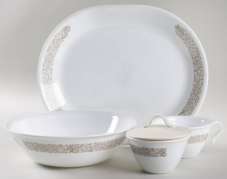 Woodland Brown (Corelle) 5 Piece Hostess Set