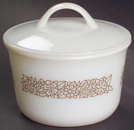 Woodland Brown (Corelle) Sugar Bowl & Lid