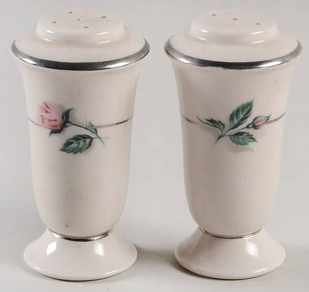 Sweetheart Rose Salt & Pepper Set by Colonial Silver 