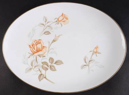 Harvest Rose 14" Oval Serving Platter by Contour