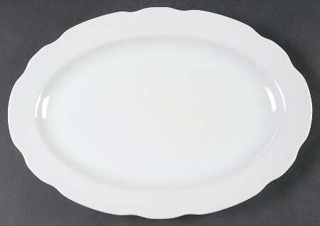 Alabaster 14" Oval Serving Platter