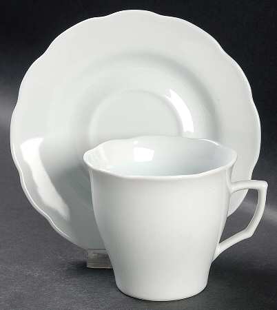 Alabaster Flat Cup & Saucer Set