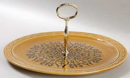 Castilian Round Serving Plate with Handle (CH)
