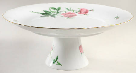 Rose Footed Cake Plate
