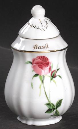 Rose Basil Spice Jar & Lid