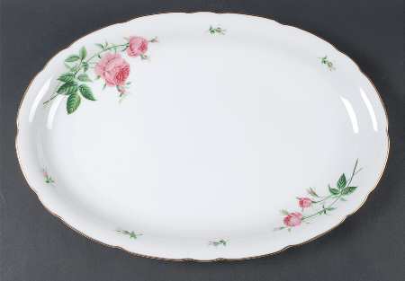Rose 16" Oval Serving Platter
