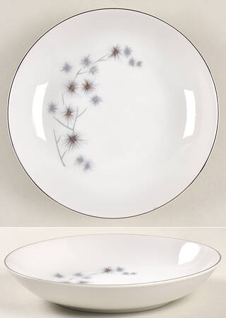 Platinum Star Burst Coupe Soup Bowl