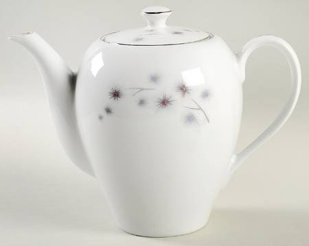 Platinum Star Burst Coffee Pot & Lid