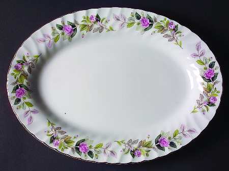 Regency Rose 12" Oval Serving Platter