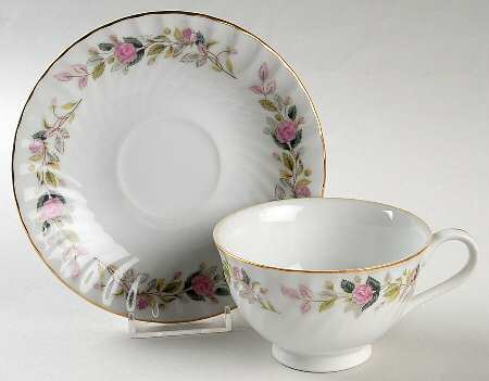 Regency Rose Footed Cup & Saucer Set