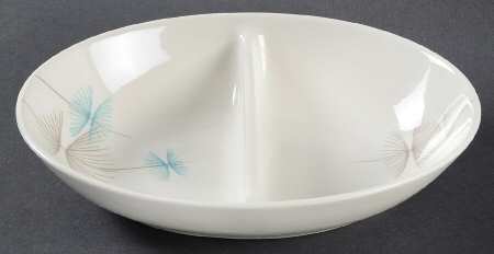 Calinda 9" Oval Divided Vegetable Bowl