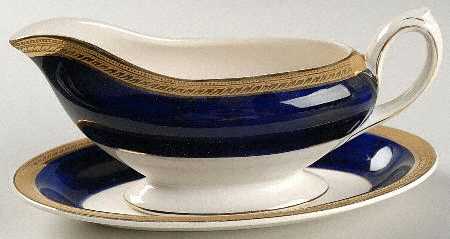 Admiral Blue Gravy Boat & Underplate
