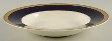 Admiral Blue Rim Soup Bowl