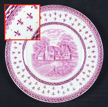 Albion Red Bread & Butter Plate
