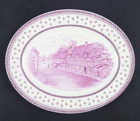Albion Red 12" Oval Serving Platter