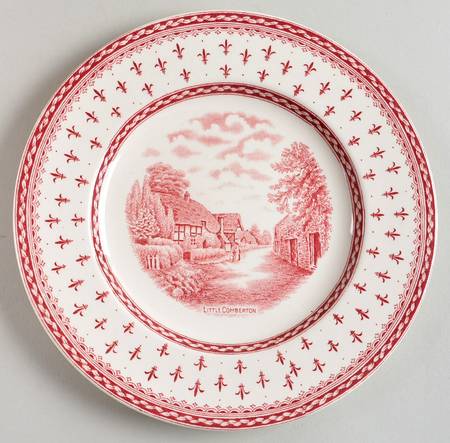 Albion Red Salad Plate