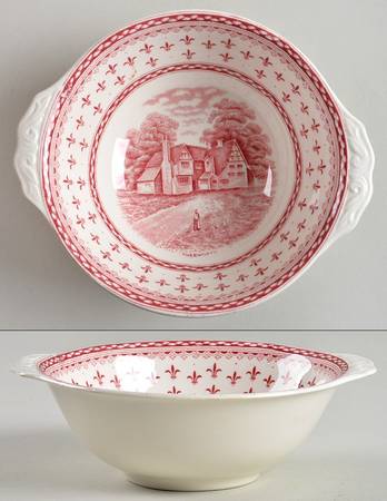 Albion Red Lugged Cereal Bowl