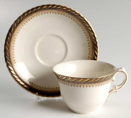 Athena Flat Cup & Saucer Set