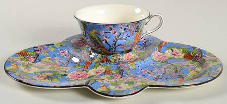 Blue Chintz (Black Trim) Tea & Toast Set (TETCSP & CULM1)