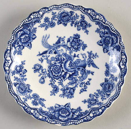 Bristol Blue Scalloped Saucer for Footed Cup