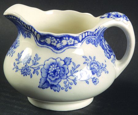 Bristol Blue Scalloped Mini Creamer