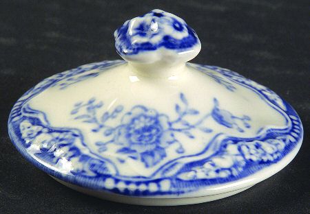 Bristol Blue Scalloped Lid for Mini Sugar Bowl