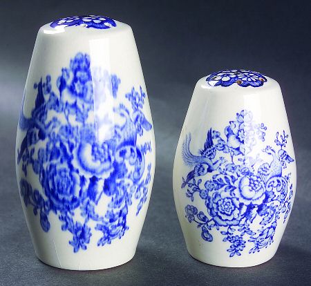 Bristol Blue Scalloped Salt & Pepper Set
