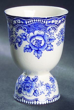 Bristol Blue Scalloped Double Egg Cup