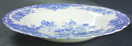 Bristol Blue Scalloped Rim Soup Bowl