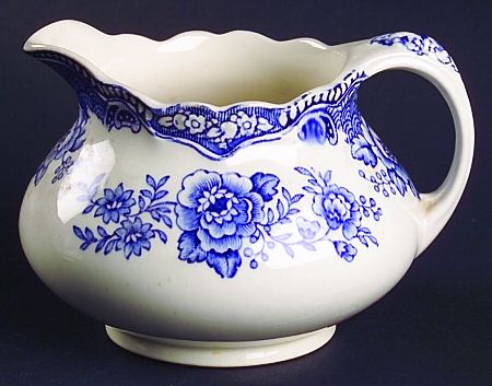 Bristol Blue Scalloped Creamer