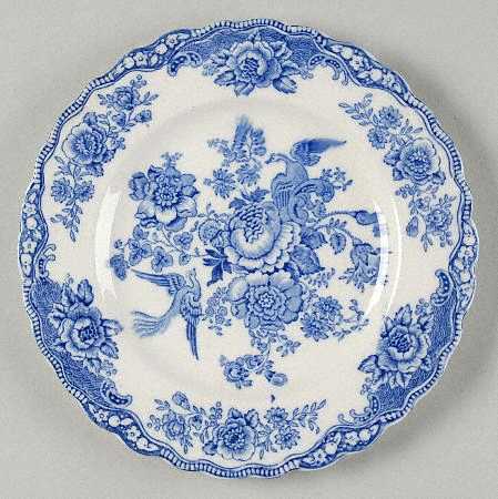 Bristol Blue Scalloped Salad Plate