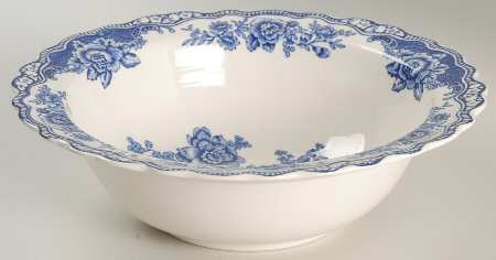 Bristol Blue Scalloped 9" Round Vegetable Bowl