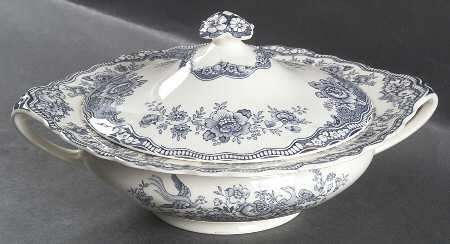 Bristol Dove Grey Round Covered Vegetable