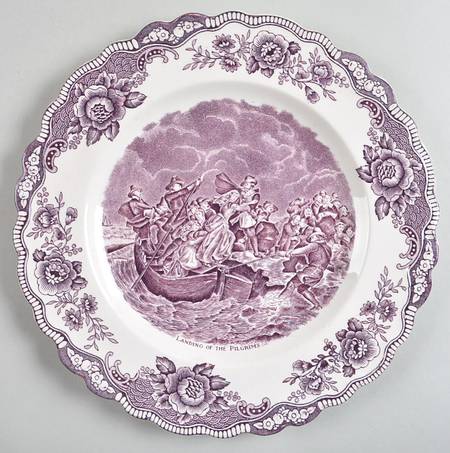 Colonial Times Mulberry (Scalloped) Dinner Plate